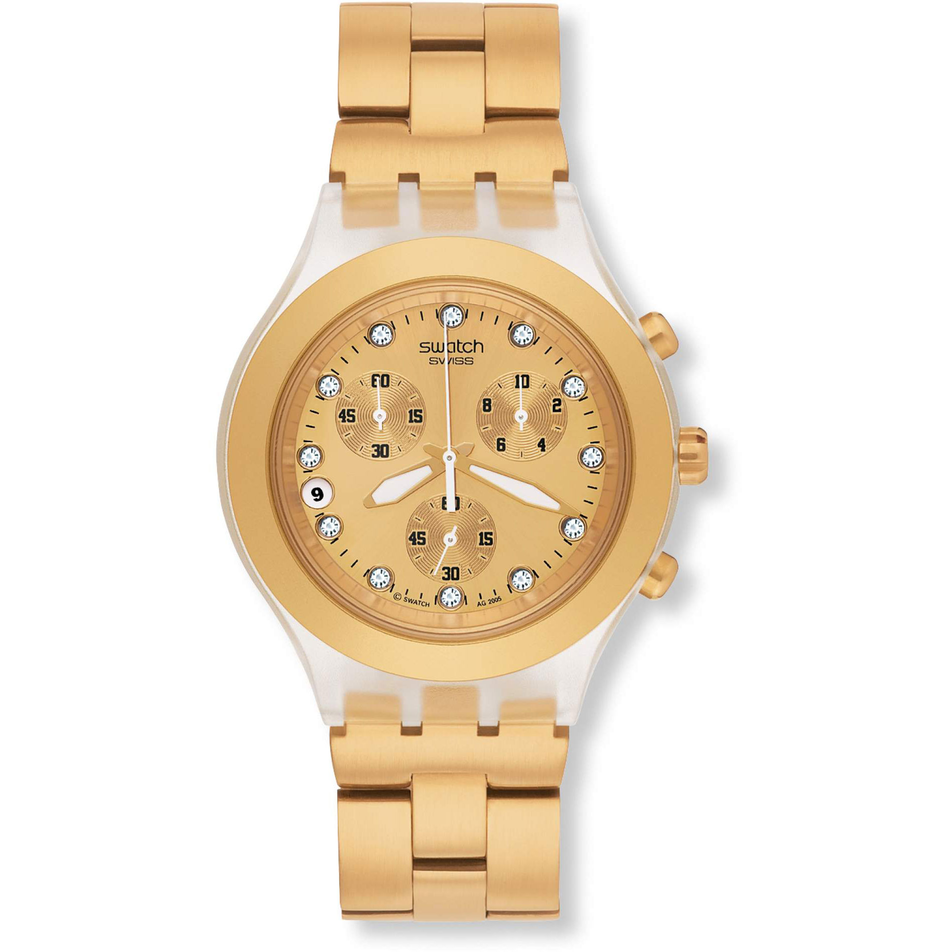 Swatch Diaphane Full Blooded Gold Watch SVCK4032G