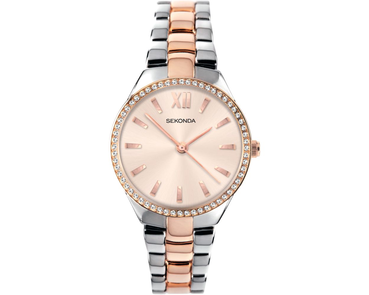 Sekonda two sales tone ladies watch