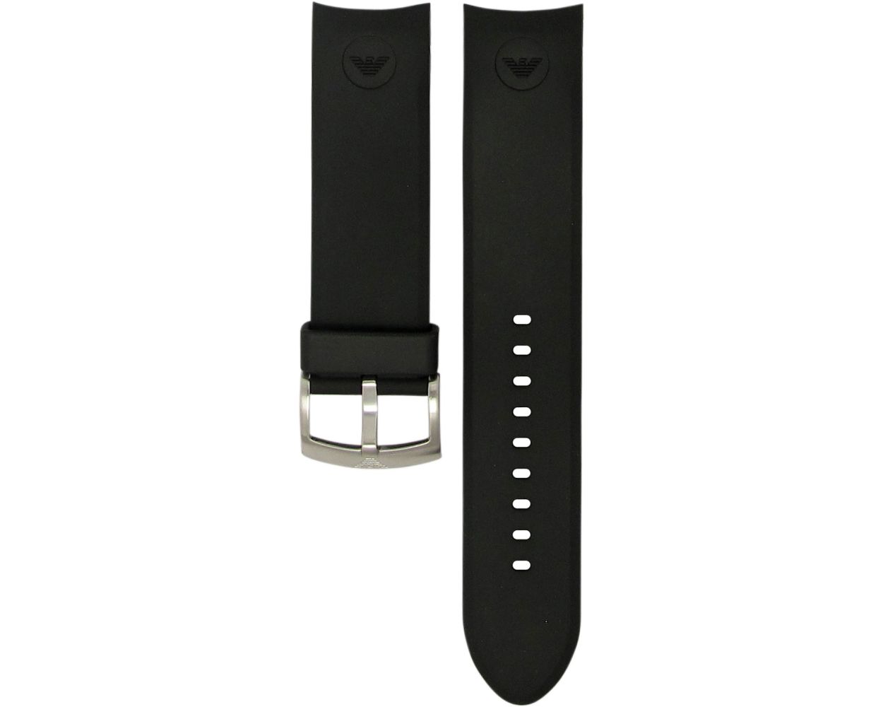 Armani Rubber Black Original Watch Strap AR0652