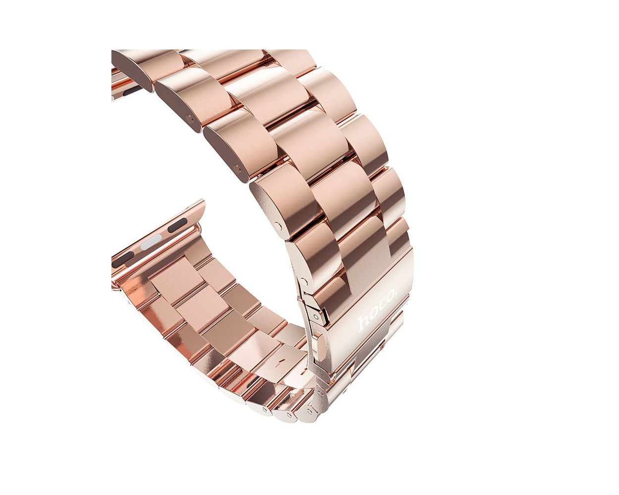 Hoco Original 42mm High Quality Matt Finish Stainless Steel Rose Gold Apple Watch Bracelet SH20387.42