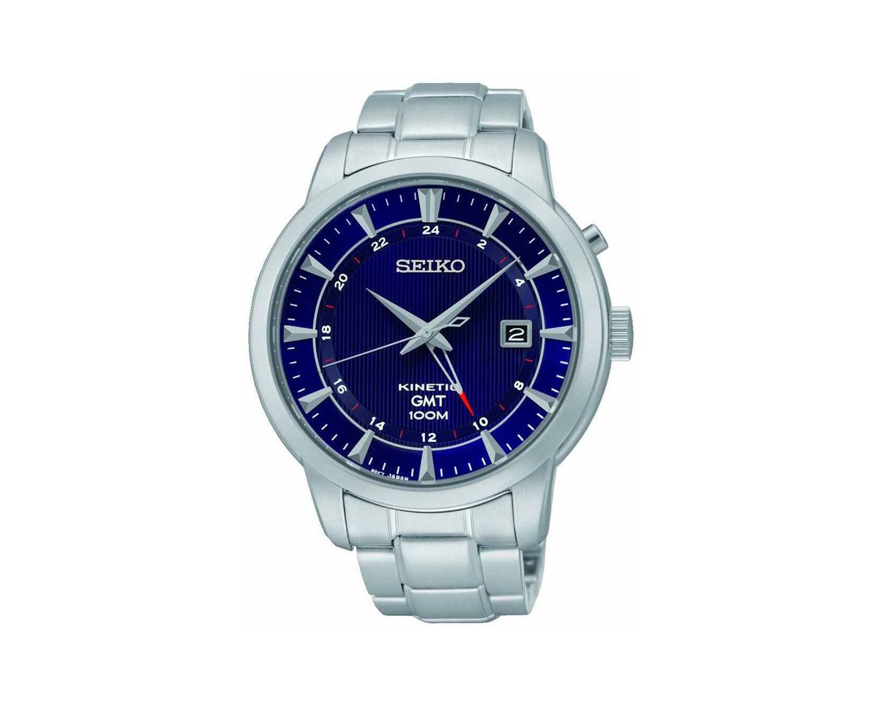 Seiko Kinetic GMT Gents Bracelet Watch SUN031P1