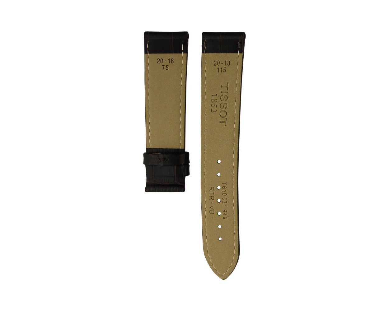 Tissot Tradition Leather Brown Original Watch Strap T610031949