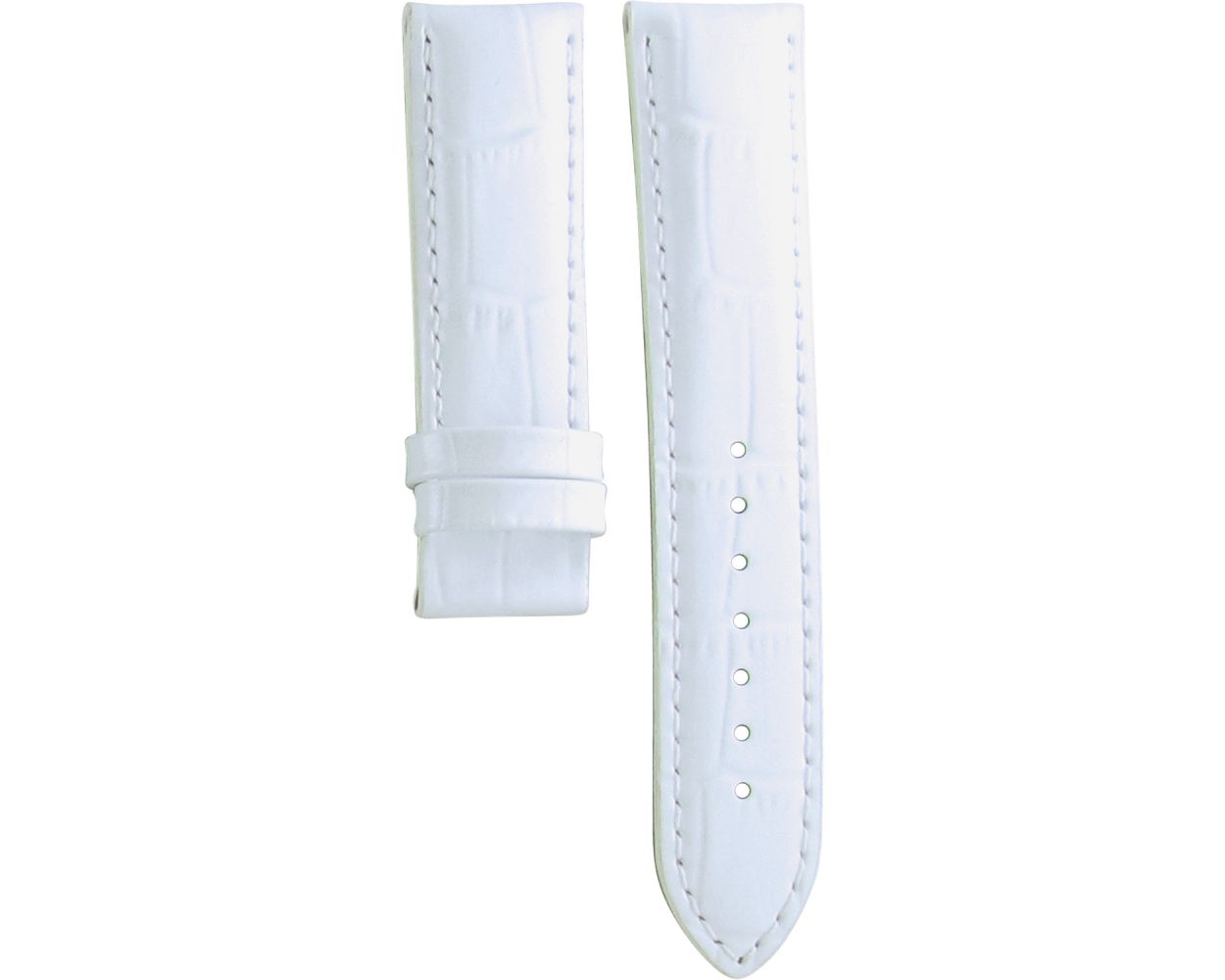 Tissot white leather best sale strap