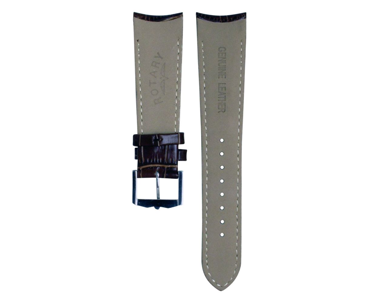 Rotary Leather Brown Original Watch Strap GS03351 24mm 22mm