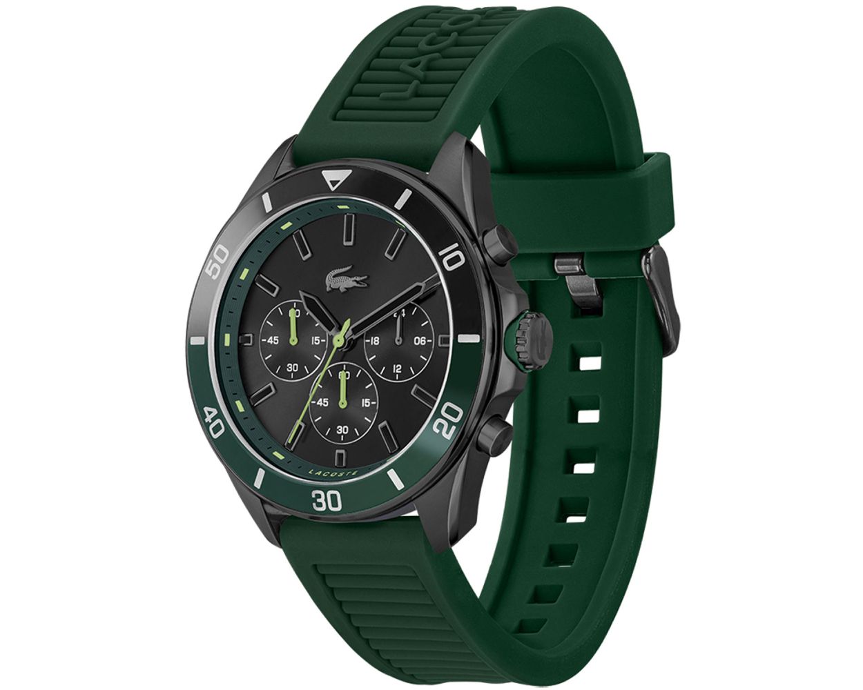 Lacoste Tiebreaker Chronograph Gents Rubber Watch 2011153