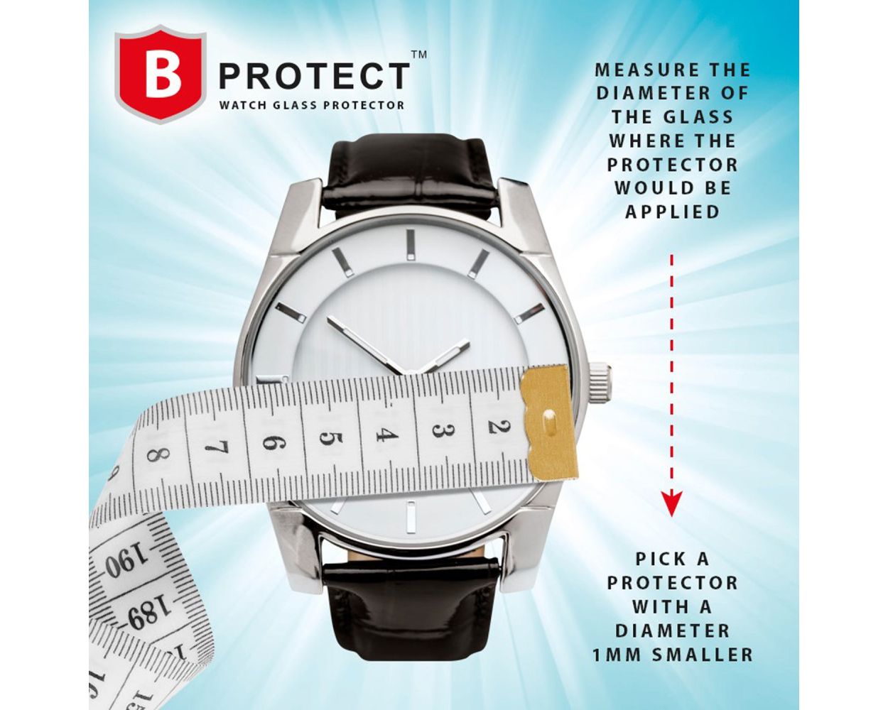 B PROTECT Curved Watch Glass Protector