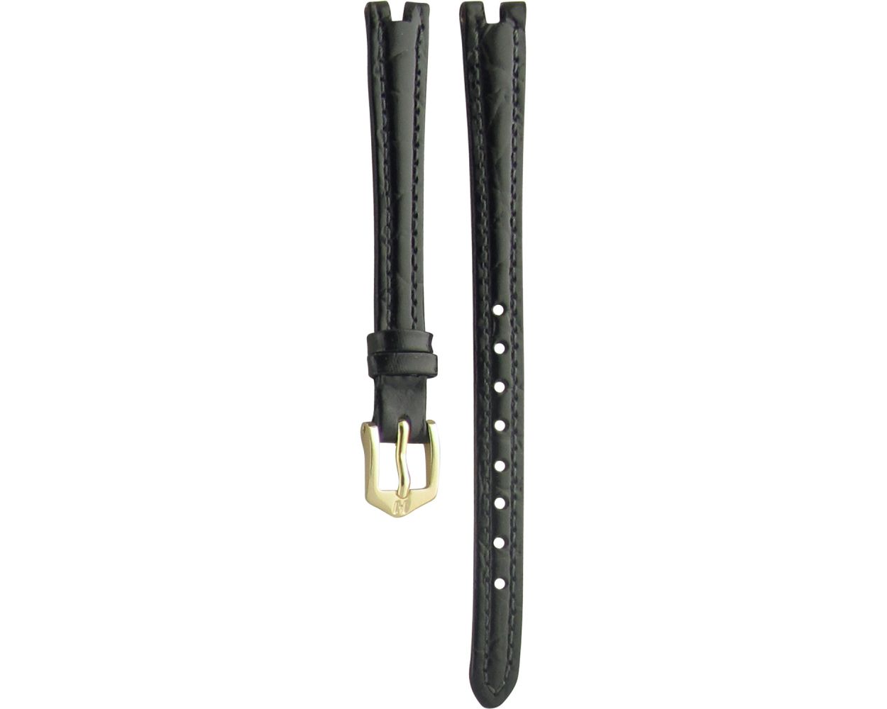 Gucci Compatible Leather Black Watch Strap 2000L