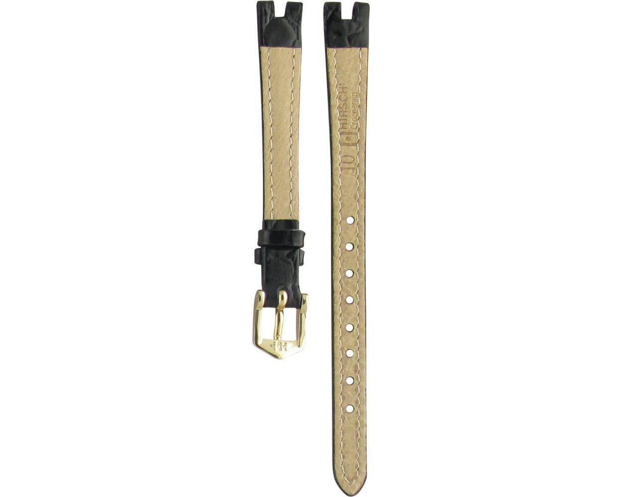 Gucci Compatible Leather Black Watch Strap 2000L