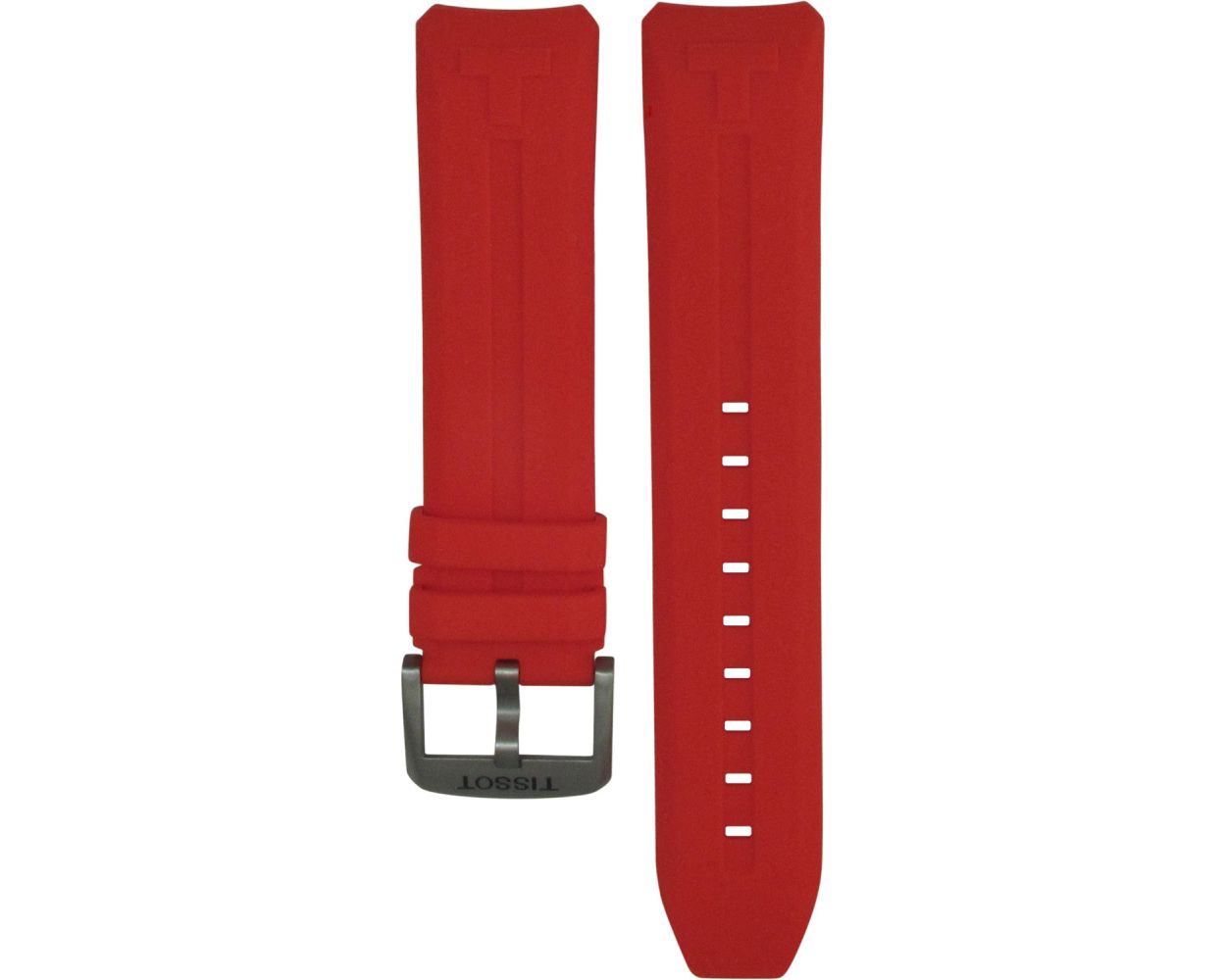 TISSOT T-Touch Connect Solar レッドラバーベルト Tissot T-Touch Connect Solar Rubber Red Original Watch Strap