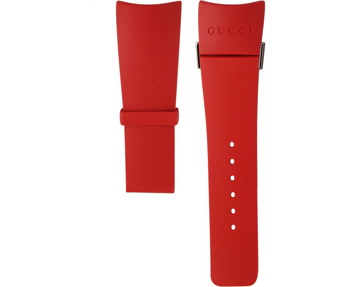 Gucci Rubber Red Watch Strap 114XL, 114, 114-2, 316L YDA16208