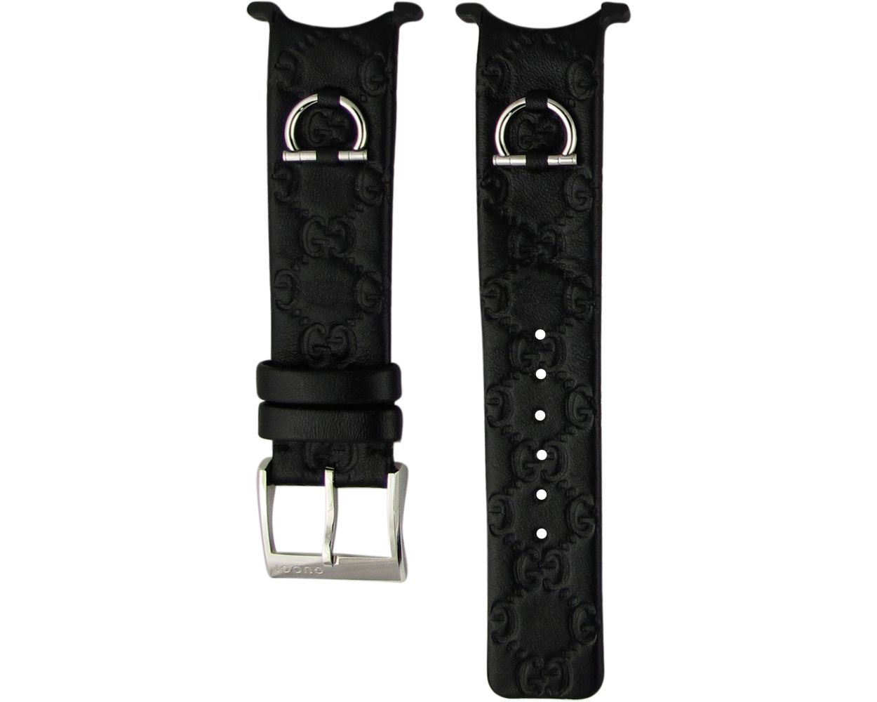 Gucci Leather Black Watch Strap 129.4 YDA16389