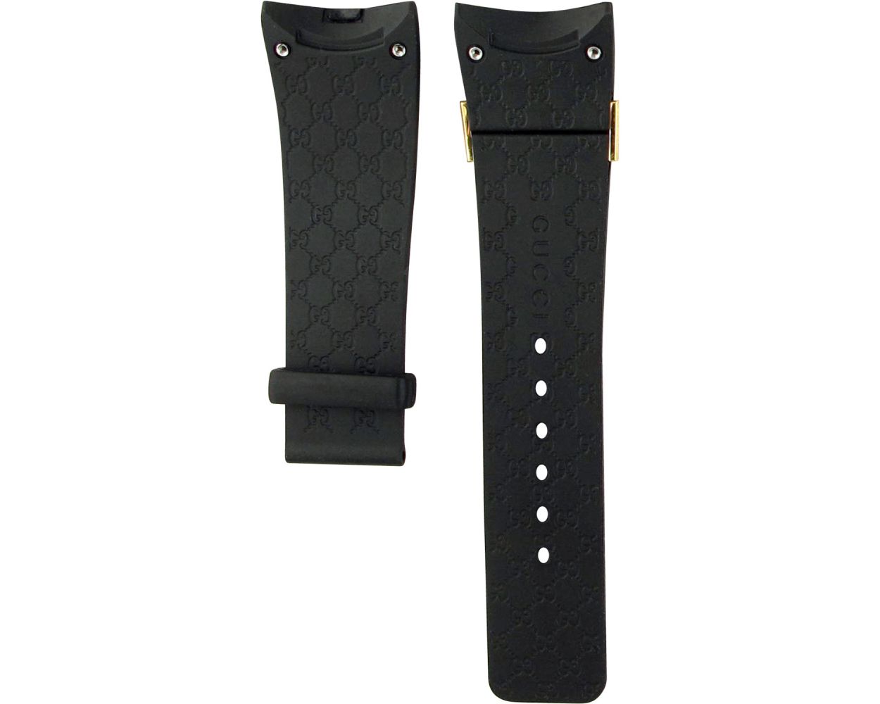 Gucci Rubber Black Original Watch Strap YDA16742