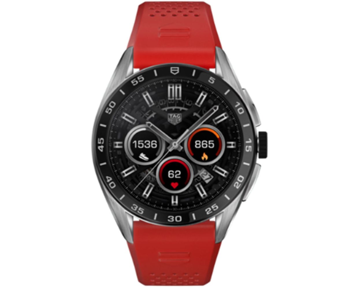 TAG Heuer Connected Rubber Red Original Watch Strap BT6264
