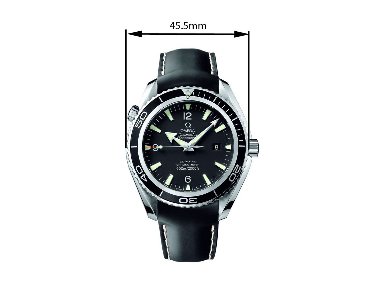Omega Seamaster Planet Ocean Rubber Black Original Watch Strap