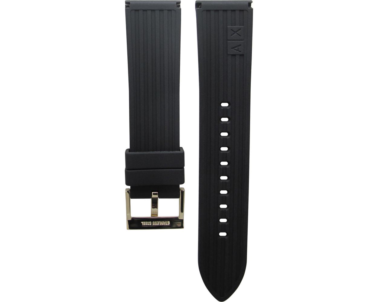 Armani Exchange Rubber Black Original Watch Strap AX7105