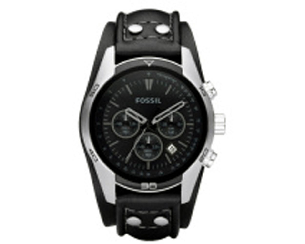Fossil Leather Black Original Watch Strap CH2586