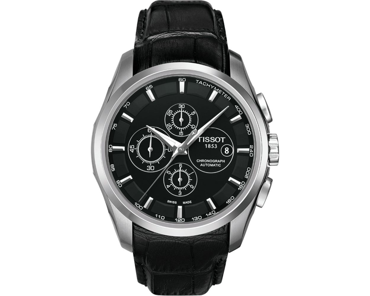 Tissot Couturier Automatic Chronograph Leather Black Original