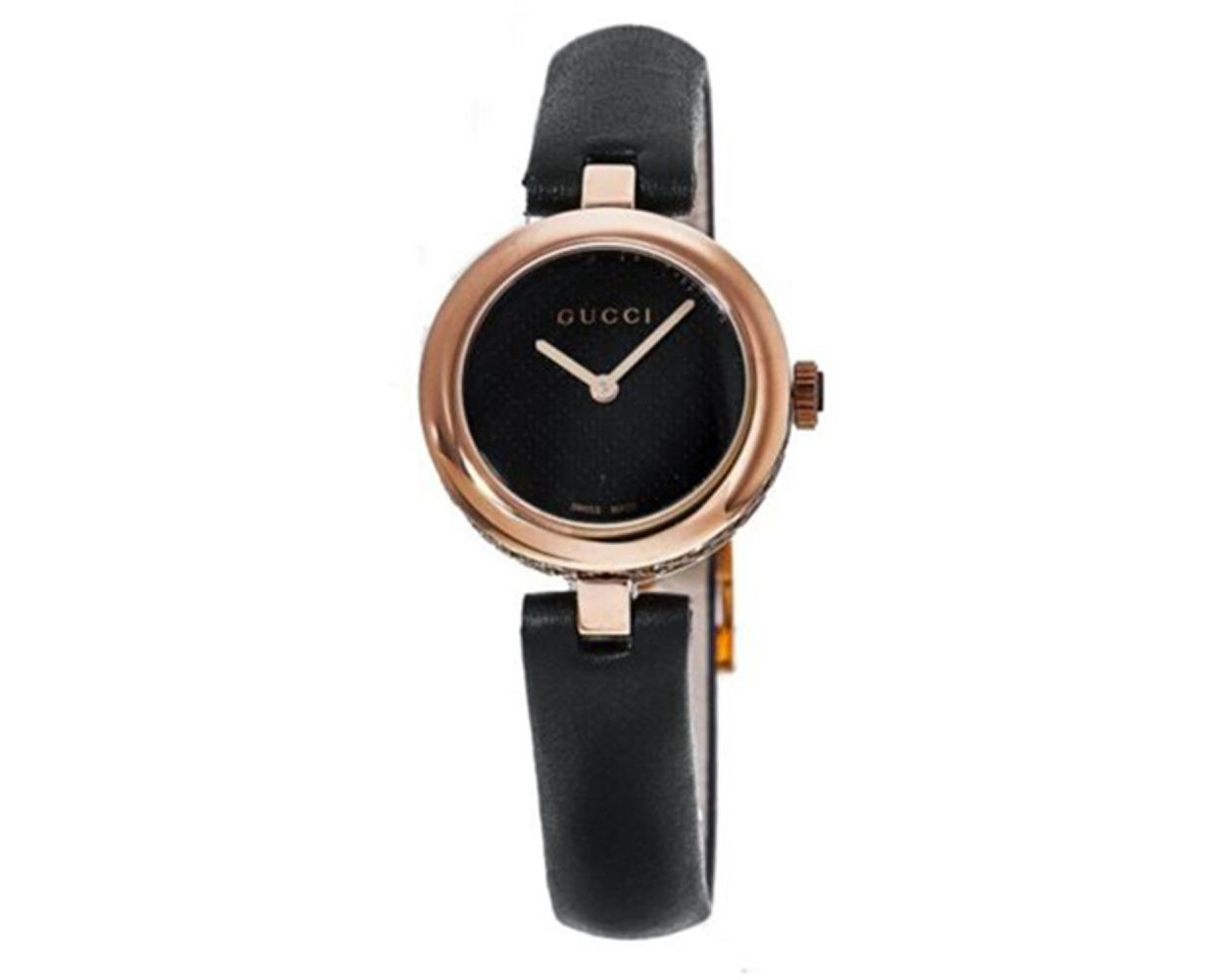 Gucci 141.5 Stainless Steel Swiss Made Women’s Watch Black Leather Band gucci 129.5 Ladies Watch Patent Leather Black Steel Watch  main image 2
