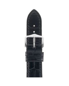Hirsch Duke Leather Black Watch Strap Regular 16mm/14mm