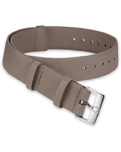Omega Nato Calfskin Leather Grey Original Watch Strap 18mm 031CUZ011421