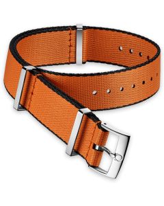 Omega Nato Orange With Black Borders Synthetic Original Watch Strap 20mm 031CWZ010648