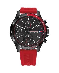 Tommy Hilfiger Bank Gents Rubber Watch 1791722