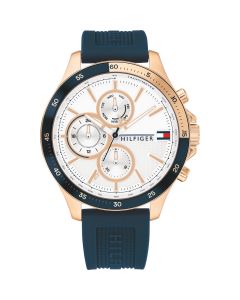 Tommy Hilfiger Bank Gents Rubber Watch 1791778