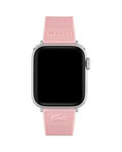 Lacoste Petit Pique 38/40mm Apple Compatible Silicone Pink Original Watch Strap 2050007