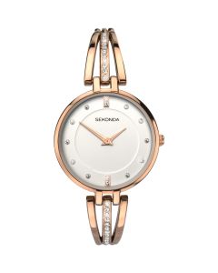 Sekonda Editions Rose Gold Ladies Bangle/Bracelet Watch 2468