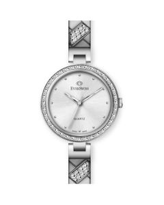 EverSwiss Stone-Set Ladies Bangle/Bracelet Watch 2810-LSS