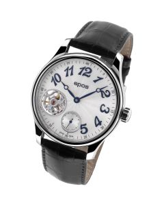 EPOS Passion 3369OH Modern Open Heart Gents Leather Watch 3369.193.20.38.25