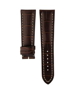 Breitling/Omega Alligator Grain Leather Brown Compatible Watch Strap 695R02