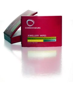 Connoisseurs Gold and Silver Jewellery Wipes 7.6cm x 8.9 cm - 25 wipes