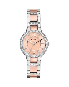 Fossil Virginia Two Tone Crystals  Ladies Watch ES3405