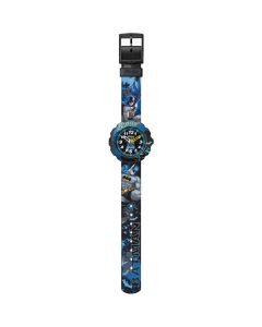 Flik Flak Batman In The Darkness Kids Fabric Watch FLSP003