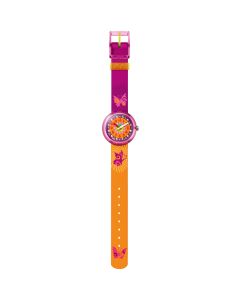 Flik Flak Purple Splashy & Flashy Kids Fabric Watch FPNP003