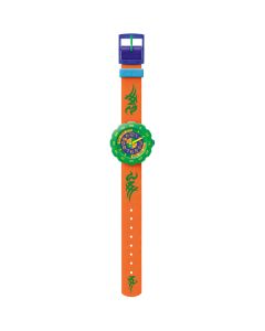 Flik Flak Pres-Cool Boy In Orange Kids Fabric Watch FPSP002