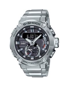 Casio G-Shock G-Steel Carbone Core Guard Tough Solar Gents Bracelet Watch GST-B200D-1AER