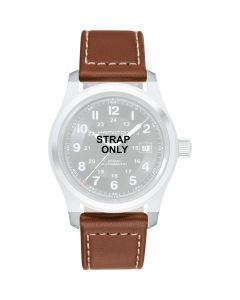 Hamilton Khaki Aviation, Khaki Field Auto Leather Brown Original Watch Strap H600765100