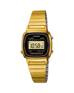 Casio Ladies Gold Plated Digital Watch LA670WEGA-1EF