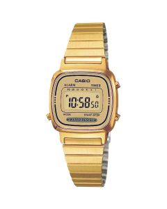 Casio Gold Plated Digital Ladies Watch LA670WEGA-9EF