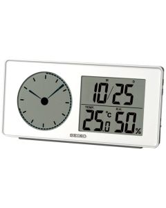 Seiko Digital LCD Clock QHL059W