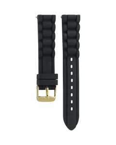 Aviator Rubber Black Original Watch Strap SAVX1897L1-black