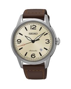 Seiko Presage Automatic Gents Leather Watch SRPB03J1