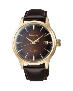 Seiko Presage Old Fashioned Cocktail Automatic Limited Edition Gents Leather Watch SRPD36J1