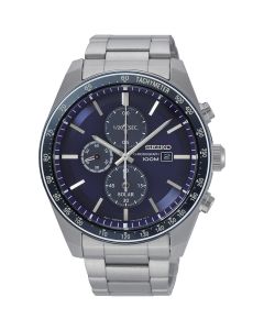 Seiko Solar Chronograph Gents Bracelet Watch SSC719P1