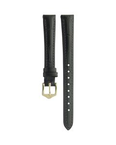 Gucci Compatible Leather Black Watch Strap 6000L