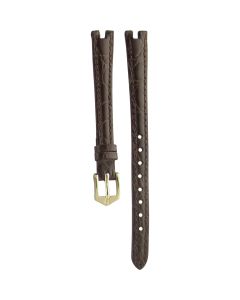 Gucci Compatible Leather Brown Watch Strap 2000L