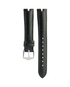 Gucci Compatible Leather Black Watch Strap 2000M