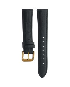 Aviator Leather Black Original Watch Strap 18/16mm